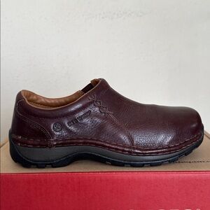 RED WING WOMEN'S STYLE 2322 LEATHER SAFETY SHOES SLIP-ON ALUMINUM TOE BROWN 9.5‎